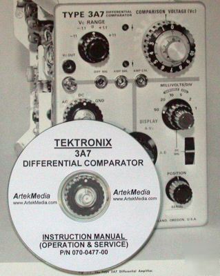 Tektronix 3A7 instruction (service & ops) manuals (2)
