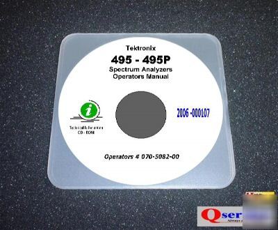 Tektronix tek 495 / 495P operators manual cd