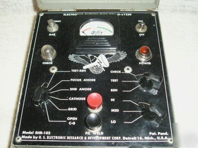 Vintage ren-o-lyzer tv picture tube tester & restorer