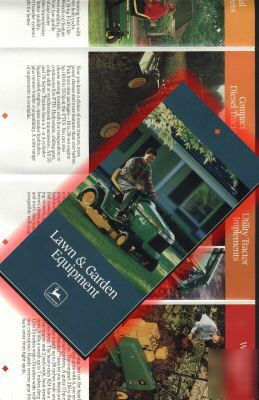 John deere lawn & garden tractor & equipment brochure 