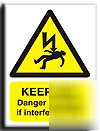 Keep off, dan/death sign-a.vinyl-200X250MM(wa-036-ae)