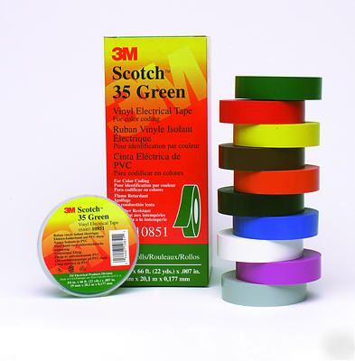  scotchÂ® 35 vinyl electrical color coding tape red