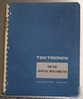 Tek DM501 dm-501 original service / operating manual