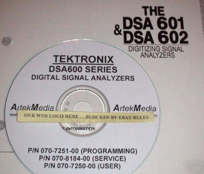 Tek DSA601 DSA602 user, programmer & service manuals -3