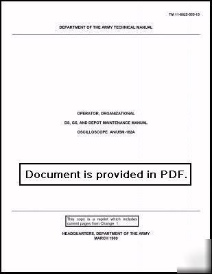 Tek tektronix 535A operation/service manual (mil)