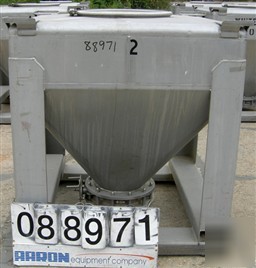 Used: tote systems tote bin, 35 cubic feet, 304 stainle