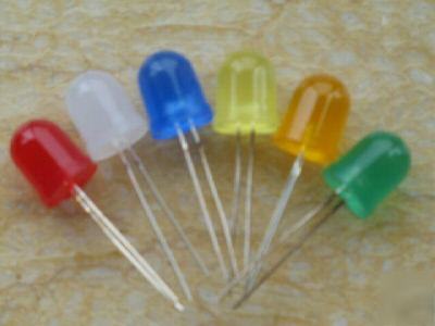 10X10MM diffused led red/green/blue/yellow/white/orange