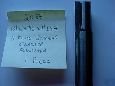 13/16 2 straight fl fullerton carbide end mill 2084