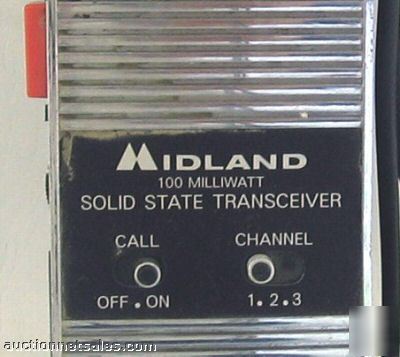 2 midland 100MW 3 channel solid state transceiver radio