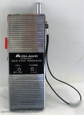 2 midland 100MW 3 channel solid state transceiver radio