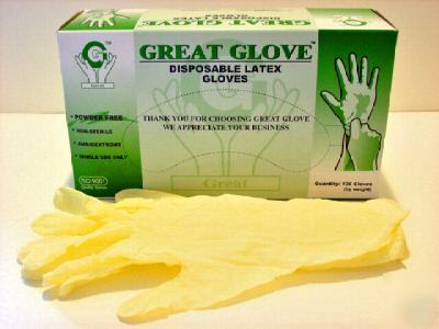 2000 disposable latex glove ,no powder, pick your size 