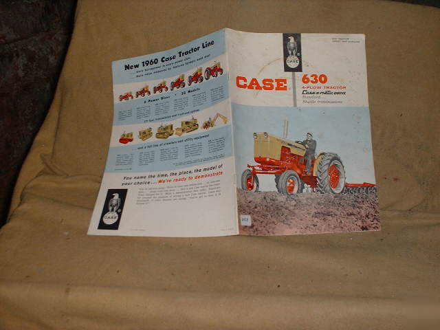 1960 case 630 4 plow tractor sales piece