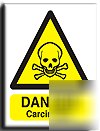 Carcinogen sign-s. rigid-200X250MM(wa-096-re)