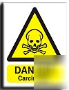 Carcinogen sign-s. rigid-200X250MM(wa-096-re)