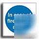 Case of fire, s.alarm sign-a.vinyl-100X100MM(ma-099-ab)