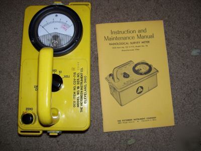 Cdv-715 model 1A radiological meter ion chamber tested