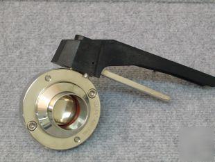 Hygienic stainless steel butterfly valve 2