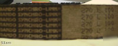 Lot of 2 - bando synchro-link timing belts #270 l 100G