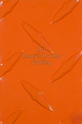 New 1 lb fluorescent orange red powder coating ( )