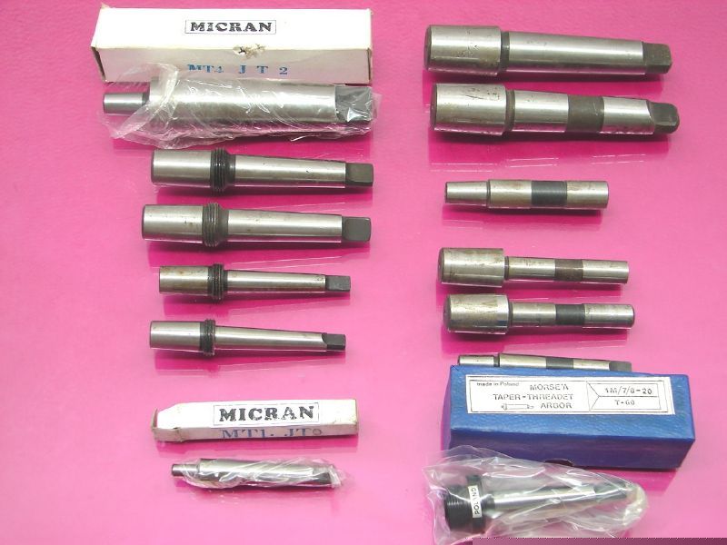 New 13 drill chuck arbor arbors mix lot (lot 1559)