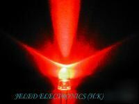 New 200X 5MM super bright red led lamp 10,000MCD f/ship