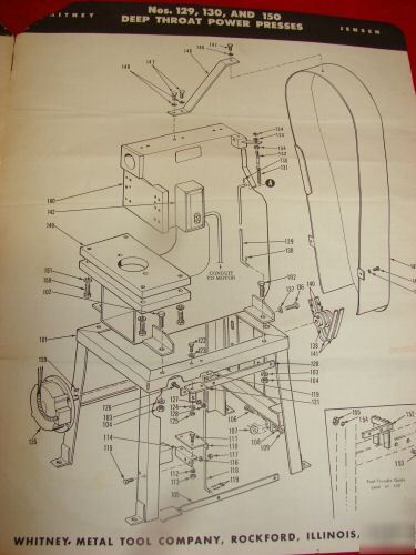 Roper whitney jensen pexto 10 ton punch press machine
