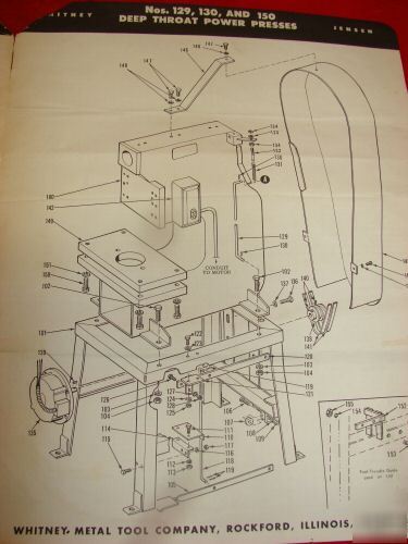 Roper whitney jensen pexto 10 ton punch press machine