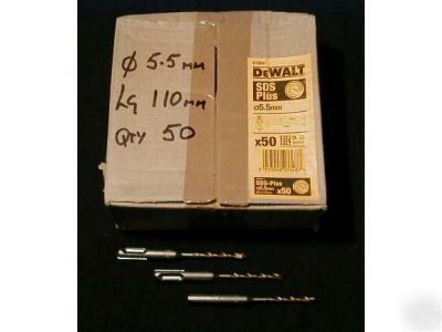 Sds/bits/dewalt/5.5MM dia/110 lg/x 10