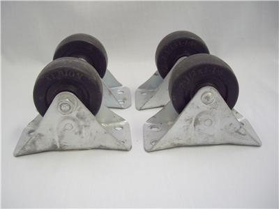 Set of 4 rigid casters 2.5