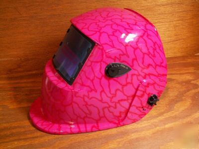 Solar auto darkening welding & grinding helmet hood 