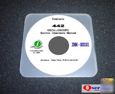 Tektronix tek 442 oscilloscope service - oprs manual cd