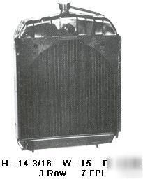 Tractor radiator allis chalmers b c ca D10 D12 11A154