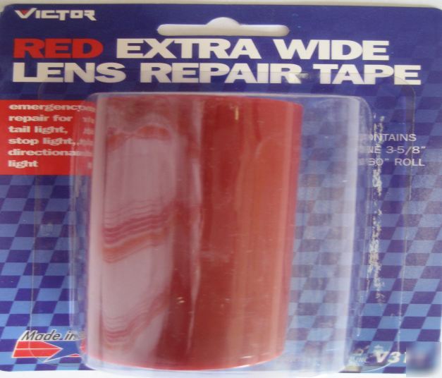 Victor red extra wide car lens repair tapevic V311