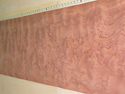 Wide waterfall bubinga veneer 68 sq. ft. lot 3115