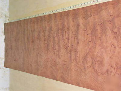 Wide waterfall bubinga veneer 68 sq. ft. lot 3115