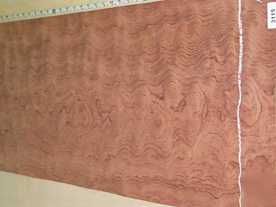 Wide waterfall bubinga veneer 68 sq. ft. lot 3115