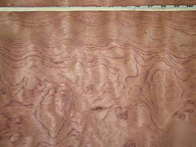 Wide waterfall bubinga veneer 68 sq. ft. lot 3115