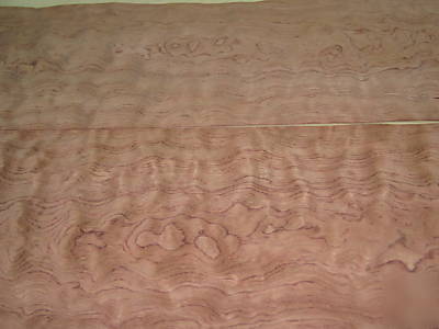 Wide waterfall bubinga veneer 68 sq. ft. lot 3115