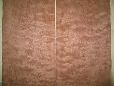 Wide waterfall bubinga veneer 68 sq. ft. lot 3115