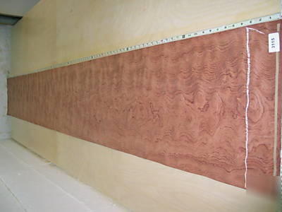 Wide waterfall bubinga veneer 68 sq. ft. lot 3115