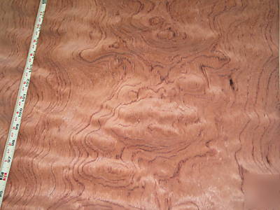 Wide waterfall bubinga veneer 68 sq. ft. lot 3115