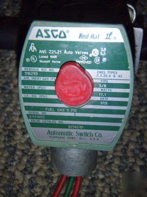 Asco solenoid gas valve 8214G10 3/8