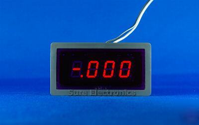 3Â½ digital red led dc 0~Â±2A amp panel meter