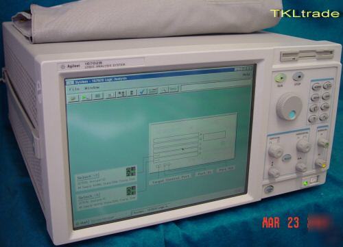 Hp /agilent 16702B logic analysis+03+(2)16750A modules