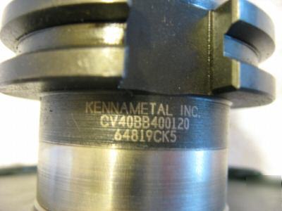 Kennametal CV40 slot milling tool holder w/ cutters