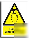 Mind your head sign-adh.vinyl-200X250MM(wa-123-ae)