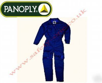 Navy overalls boilersuit, knee pad pockets large
