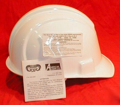 New 1DOZEN apex ram cap hard safety hats osha compliant 