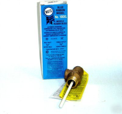 New watts #100XL temperature & pressure valve 3/4