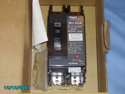 Nib fuji circuit breaker bu-ECA2015 - 15A 240VAC - b new